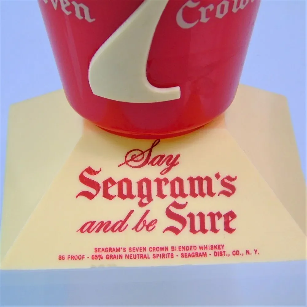 Seagrams Seven Crown Whiskey Bar Display Cup